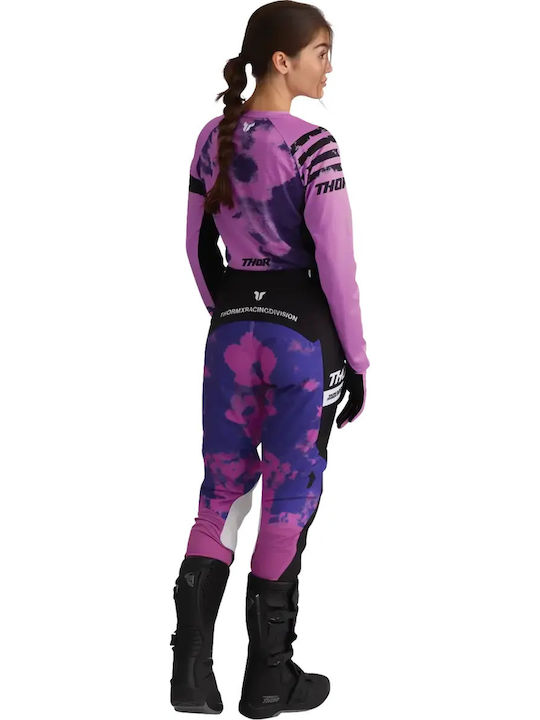 Thor Launchmode Sommerzeit Damen Motorradhandschuhe Rosa