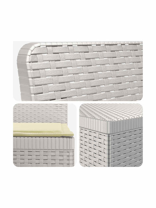 Outdoor Corner Sofa Made of Polypropylene with Cushions