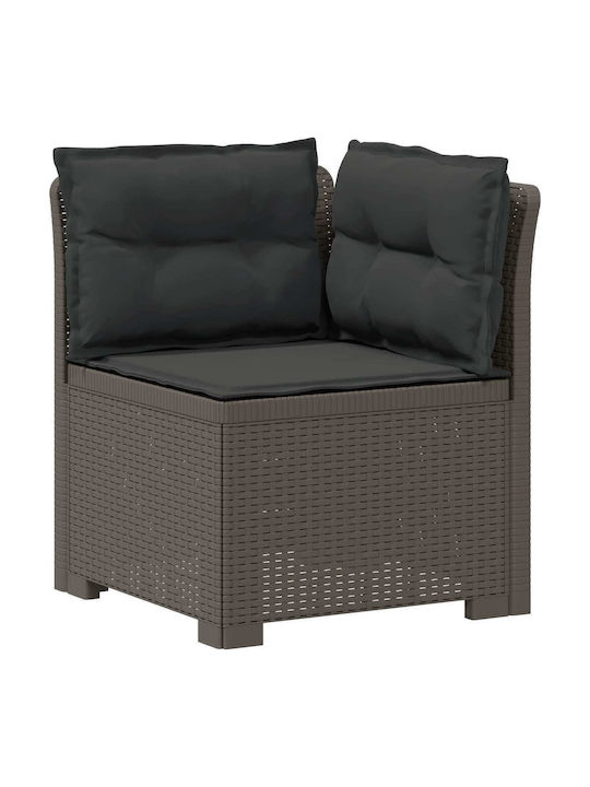 Outdoor Corner Sofa Made of Polypropylene with Cushions