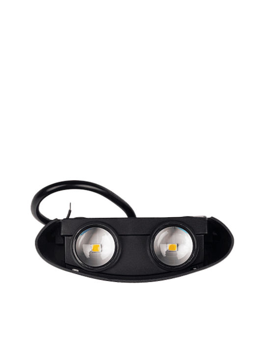 Wall-Mounted Outdoor LED Light with Warm White Light