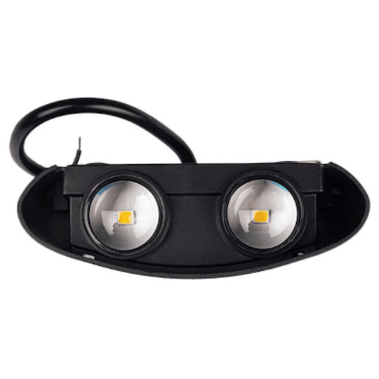 Wall-Mounted Outdoor LED Light with Warm White Light
