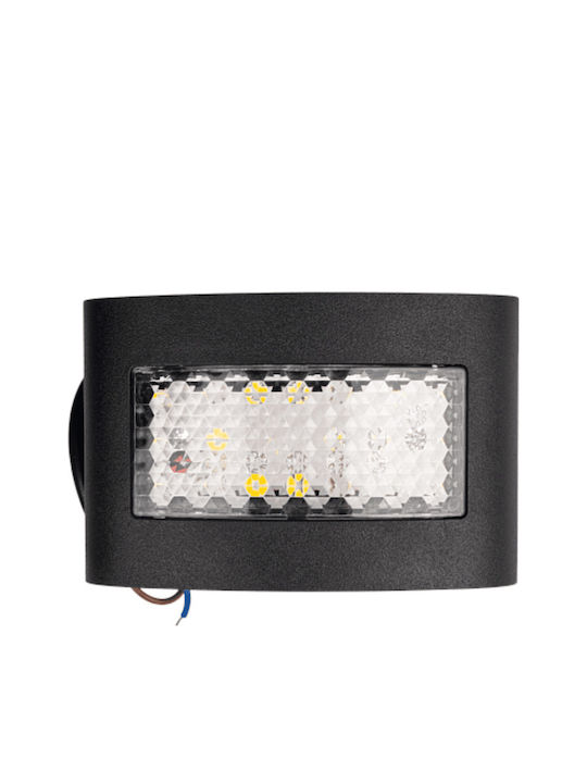 Wall-Mounted Outdoor LED Light with Warm White Light