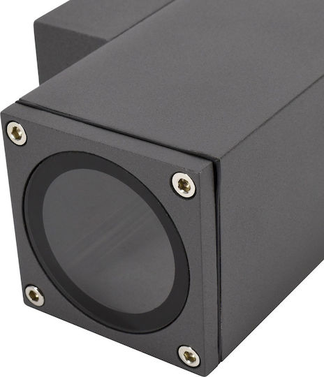 Bemko Επιτοίχιο Εξωτερικό Φωτιστικό GU10 IP65 16x60x88εκ.
