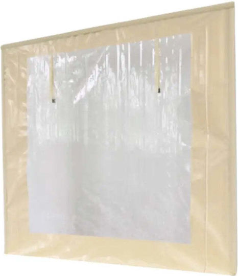 Windproof Curtain Lateral pentru chioșc Bej cu acoperire PVC 2x2.5m