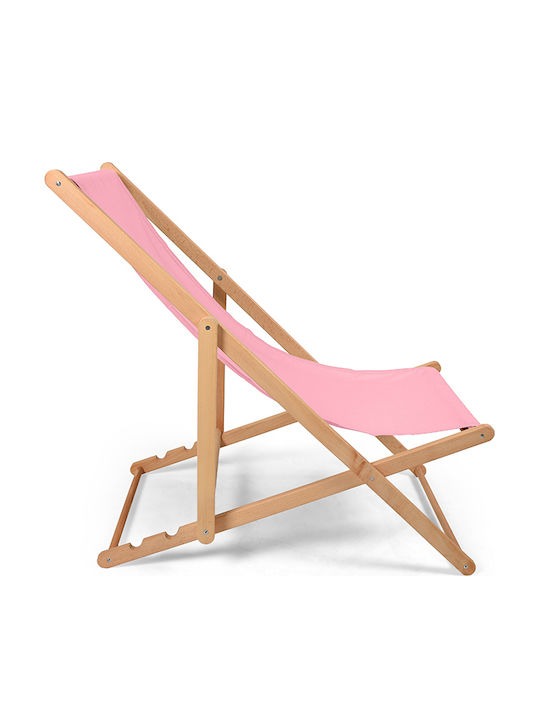 Sezlong Lemnos Cu Material Roz 140x60x80cm Sezlong Lemnos Cu Material Roz 140x60x80cm