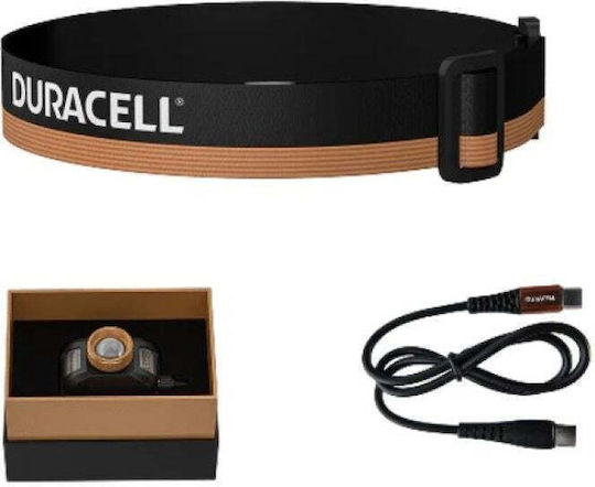 Duracell Rechargeable Head Flash Light LED IP54 with Maximum Brightness 1500lm