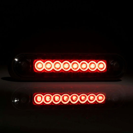 Led Side Truck Volume Light Fristom 8 Smd Led Red 12v24v Tinted E-mark