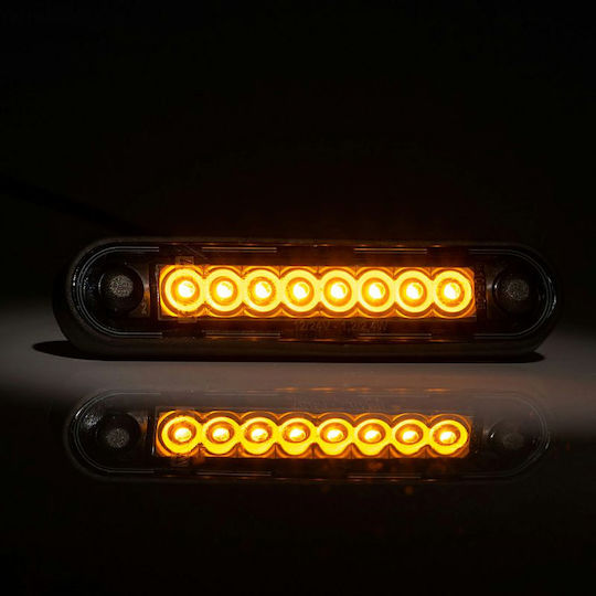 Led Side Truck Volume Light Fristom 8 Smd Led Orange 12v24v Tinted E-mark