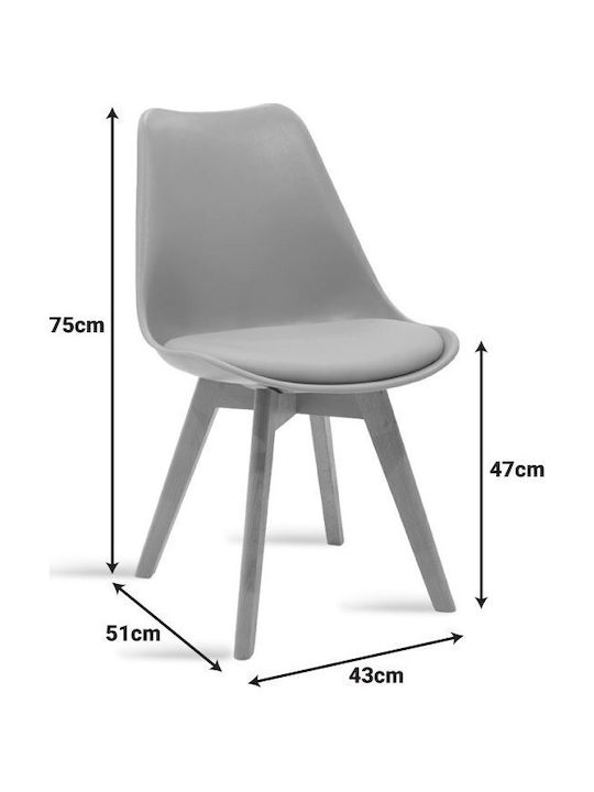 Gaston Esszimmermöbel-Set Mit 4 Stücken Küchen Tisch 80x80cm