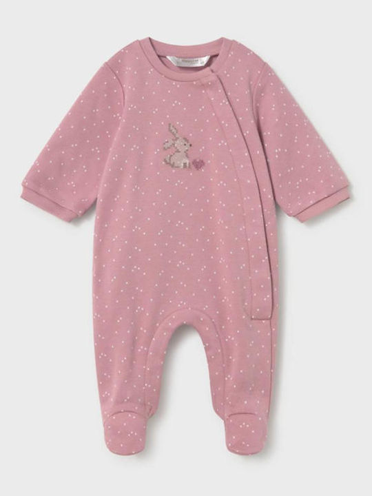 Mayoral Set Baby Bodysuits Ecru-Rose 2 Pieces
