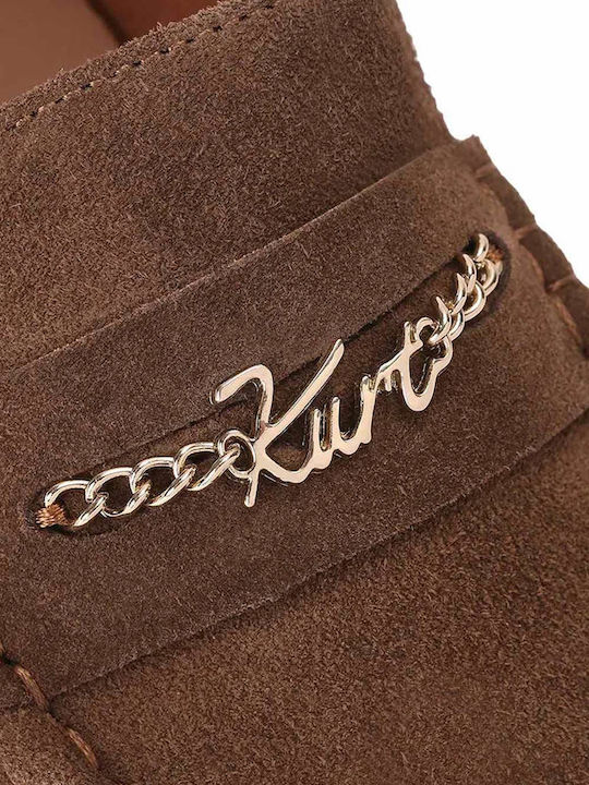 Mocasini dama Loafers în Culoare Maro