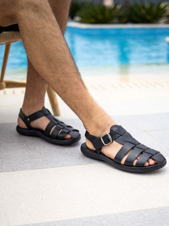 Sandale Anatomice Pentru Bărbați Menelaos Negre