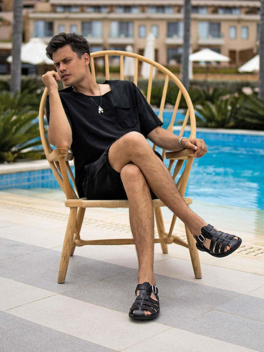 Sandale Anatomice Pentru Bărbați Menelaos Negre