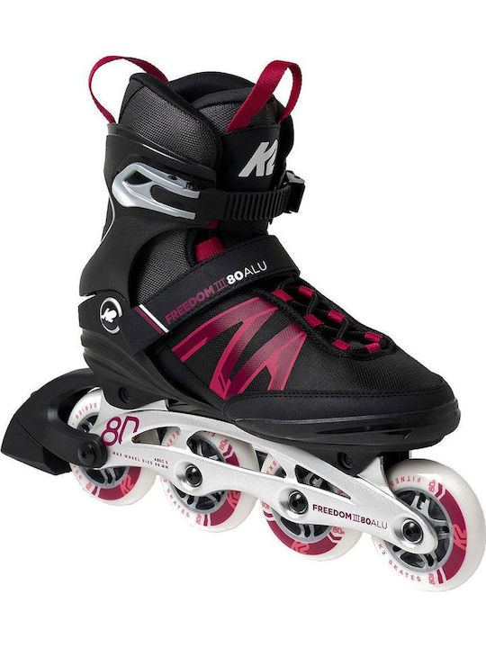 K2 80 Alu Inline Roller Schwarz Erwachsene