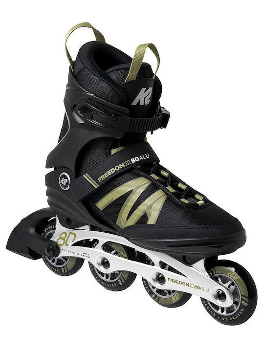 K2 80 Alu Inline Αυξομειούμενα Rollers Μαύρα Ενηλίκων K2 80 Alu Inline Αυξομειούμενα Rollers Μαύρα Ενηλίκων