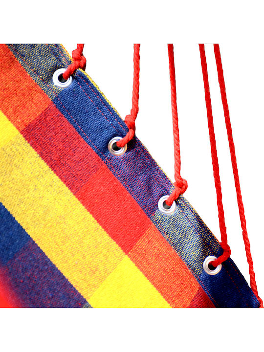Stoffhängesessel mit Gestell Mehrfarbig 90x50cm