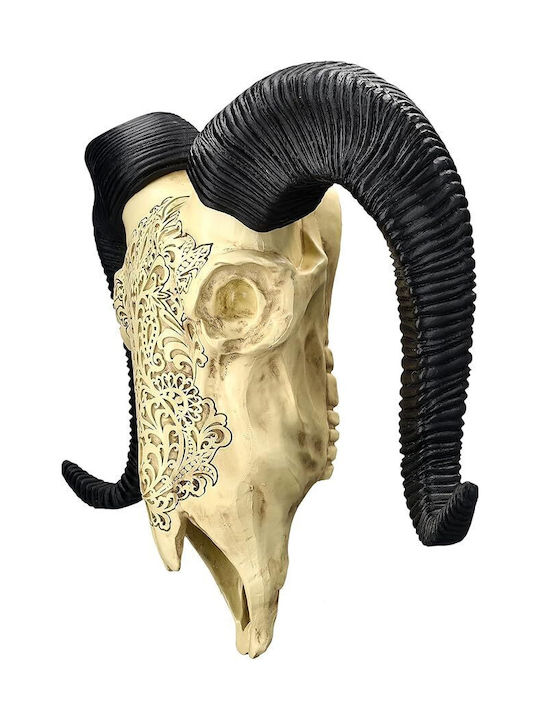 Decorativ Cap De Țap Sculptat 49cm 14976