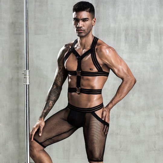 Intimonna Ανδρικό Sexy Σετ Μαύρο