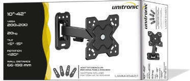 Unitronic JL41861P/UNI Βάση Τηλεόρασης Οροφής με Βραχίονα έως 42" και 20kg
