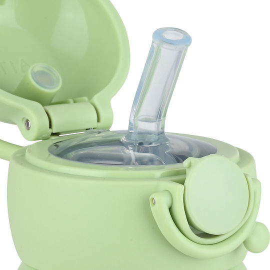 Estia Wonder Bottle Save the Aegean Stainless Steel Kids Water Bottle Dinosaurs Thermos with Straw Non Spill Dino Explorer 350ml