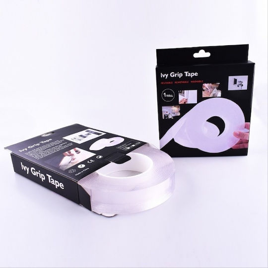 Adhesive Self-Adhesive Double-Sided Tape Transparent 28mmx3m 1pcs