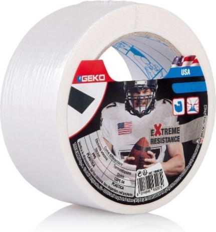 Waterproof fabric tape White Mm 50 X 25 M 37132 37132 37132