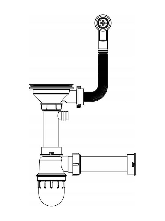 GraniteQ Drop-In Spüle aus Verbundgranulat mit Wasserhahn B77xT44cm Schwarz