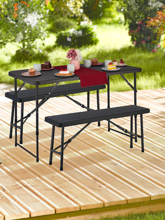 Bancă De Exterior Din Plastic 100x25x42cm