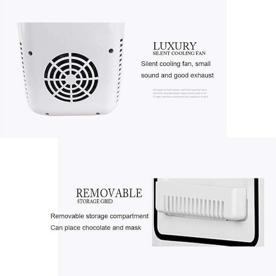 Cosmetic Refrigerator 4lt with Heating Function Pink 48W