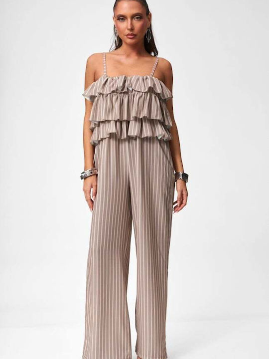 Women's Beige Jumpsuit