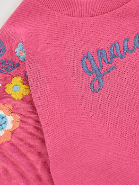 Fleece Παιδικό Φούτερ Φουξια