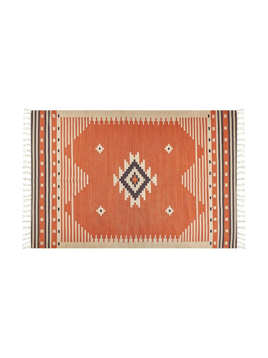 Beliani Baumwoll Teppich 200x300cm Orange