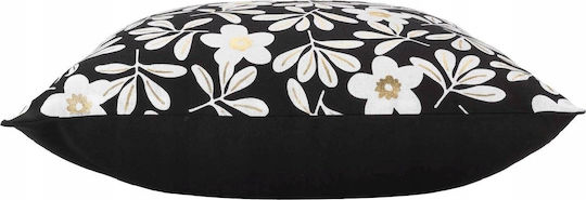 Douceur d'Intérieur Wilma Sofa Cushion 100% Cotton Black 45x45cm