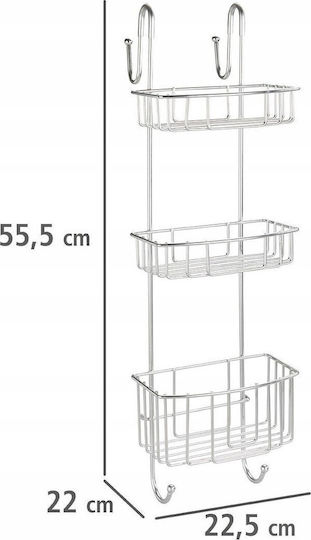 Wenko Raft Montat Pe Perete De Baie Argintiu