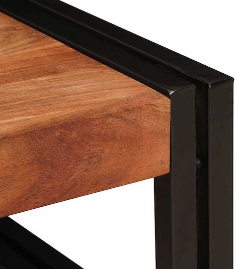 vidaXL Επιδαπέδια Ραφιέρα Μπάνιου Ξύλινη 100x50x23cm Καφέ
