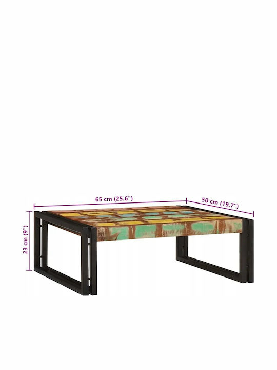 vidaXL Επιδαπέδια Ραφιέρα Μπάνιου Ξύλινη 65x50x23cm Καφέ