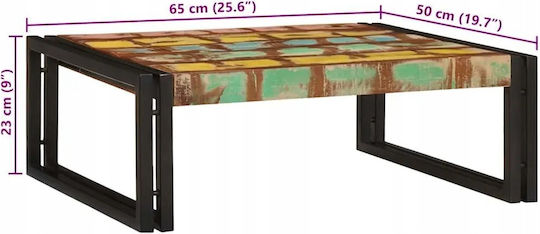 vidaXL Floor Bathroom Shelf Wooden 65x50x23cm Brown