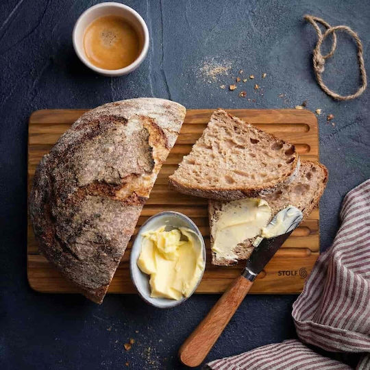 Stolf Schneidebretter für Brot Hölzernes Grüne 39x25cm