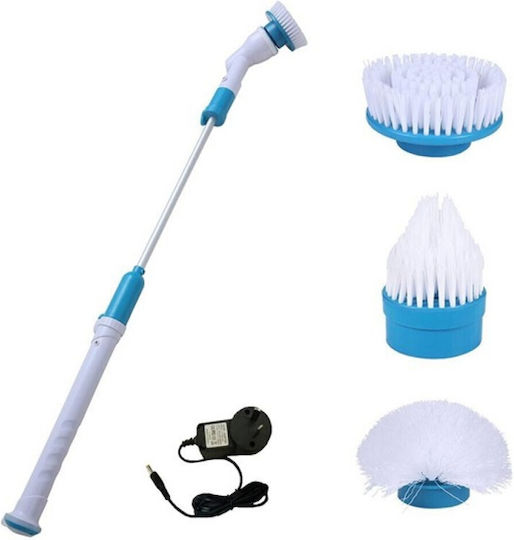 Plastic Rotating Cleaning Brush White Handle 23521-94