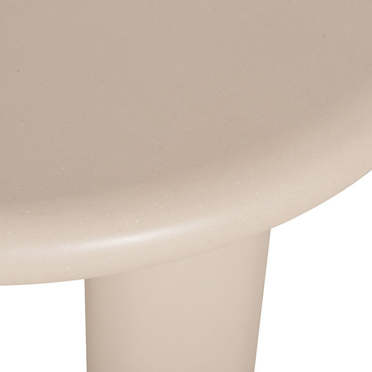 Fiber Oval Dining Room Table from Concrete Beige 240x100x75cm
