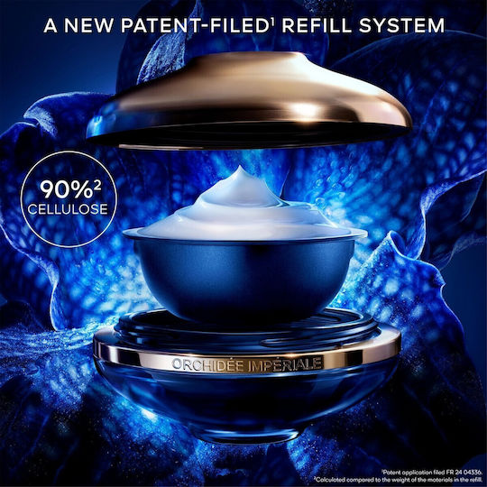 Guerlain Orchidée Impériale Longevity Light Refill Хидратиращ и Противостареещ Дневен Крем за Лице против Несъвършенства с Хиалуронова Киселина 50ml