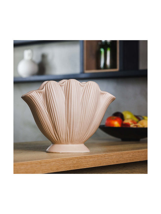 Koart Decorative Vase Beige 24.5x12x31cm