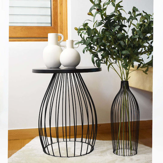 Koart Διακοσμητικό Βάζο Metallisch Schwarz 18x3.5x40cm 1Stück