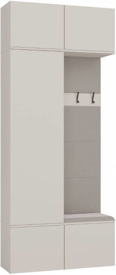 Hallway Furniture with Hanger / Shoe Rack & Wardrobe Cashmere 100x35x238cm