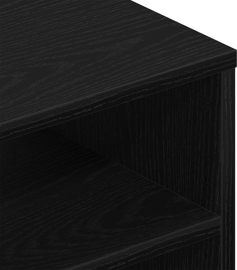 Ράφι Μαύρη Δρυς 140x41x75εκ.