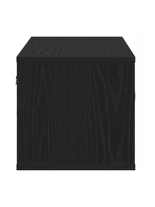 Regal Wand Black Oak 140x41x75cm