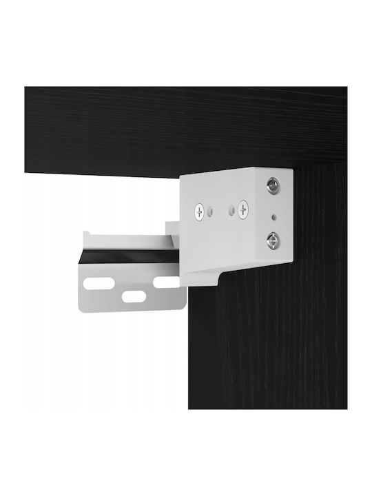Regal Wand Black Oak 140x41x75cm