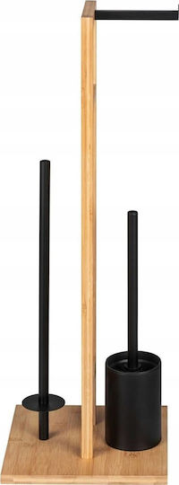 Wenko Bamboo Paper Holder Brown
