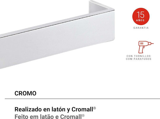 Gedy Wall Mounted Silver Paper Holder