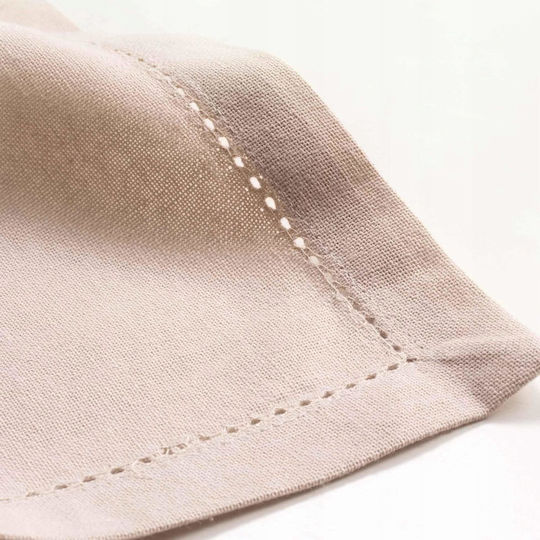 Douceur d'Intérieur Napkin Cotton Set 3pcs L-C Charline Lin 40x40cm